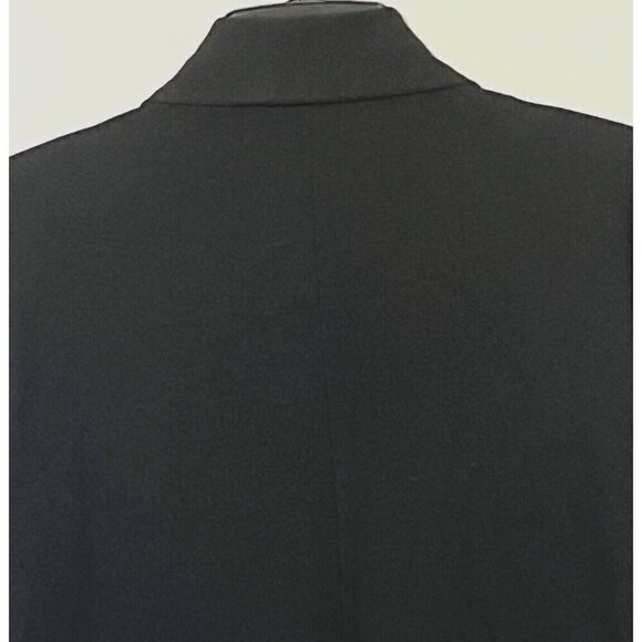 Eileen Fisher Black Stretch Buttons Long Jacket Cardigan - Made in USA - Picture 5 of 8